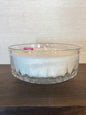 Crystal Cut Glass Bowl Scented Soy Candle; BE Mine