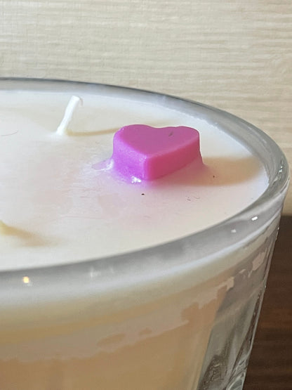 Crystal Cut Glass Bowl Scented Soy Candle; BE Mine