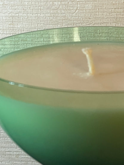 Emerald Green Coupe Scented Soy Candle; Fa La La