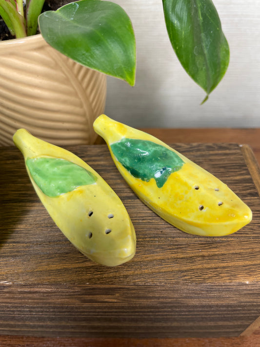 Vintage Banana Salt & Pepper Shakers