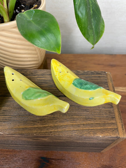 Vintage Banana Salt & Pepper Shakers