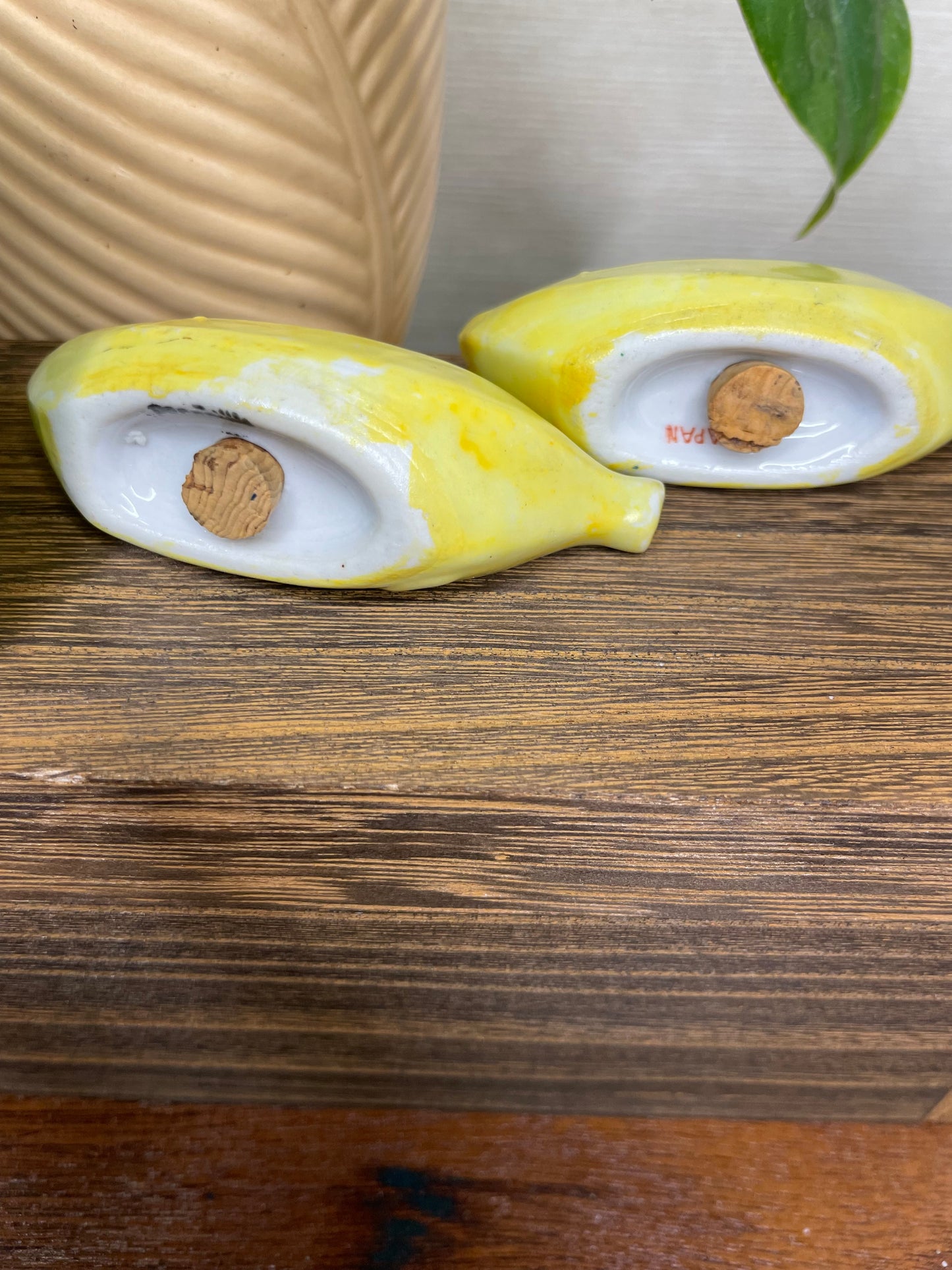 Vintage Banana Salt & Pepper Shakers