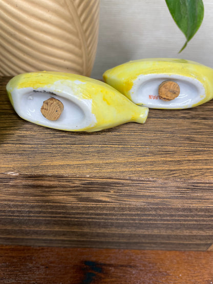 Vintage Banana Salt & Pepper Shakers