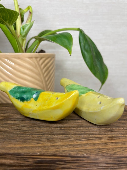 Vintage Banana Salt & Pepper Shakers