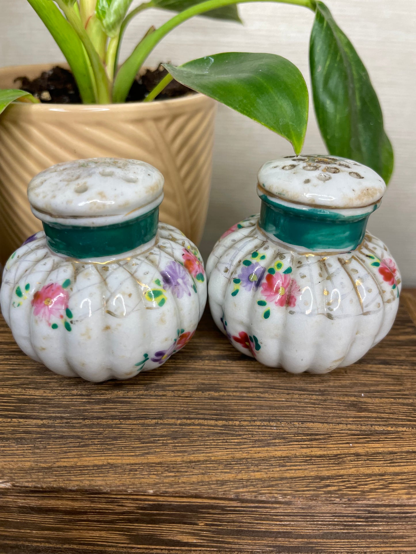 Vintage Hatpin Salt & Pepper Shakers; Japan